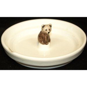 Better Homes &Garden White Electric Tart/Wax Warmer Bowl Replacement Brown Bear